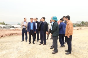 Đồng chí Bí thư Thành ủy kiểm tra tiến độ các dự án công trình trọng điểm