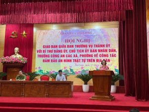 Công an các xã phường ổn định hoạt động theo mô hình mới
