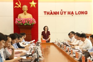 BTV Thành ủy nghe và cho ý kiến vào nhiệm vụ công tác tháng 5