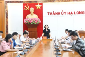 Thường trực Thành ủy Hạ Long giao ban công tác tuần