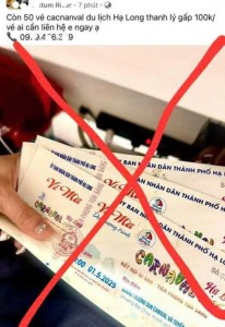 Cảnh giác trước các hoạt động mua bán, làm giả vé Carnaval Hạ Long 2025