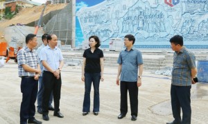 Đồng chí Vũ Quyết Tiến, Phó Bí thư Tỉnh ủy kiểm tra các dự án trọng điểm trên địa bàn TP Hạ Long