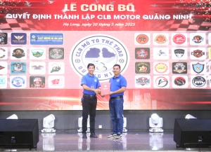Lễ công bố Quyết định thành lập CLB Mô tô Quảng Ninh