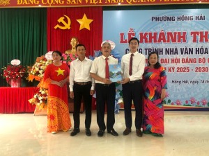 Khánh thành Công trình Nhà văn hoá khu 10 phường Hồng Hải